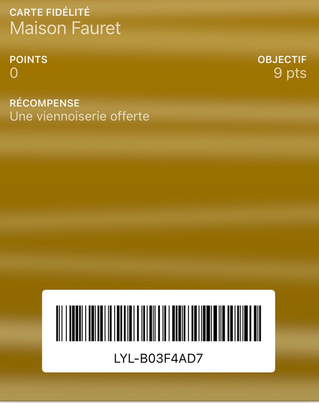Carte de fidélité Maison Fauret